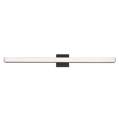 Abra Lighting Sabre 1Lt 24" Floating Backplate Vanity, Black - 20017WV-BL-SRE
