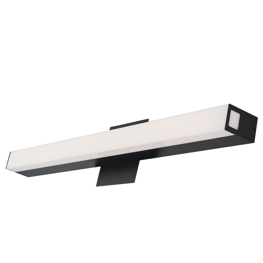 Abra Lighting Sabre 1 Light 24" Floating Backplate Vanity, Black