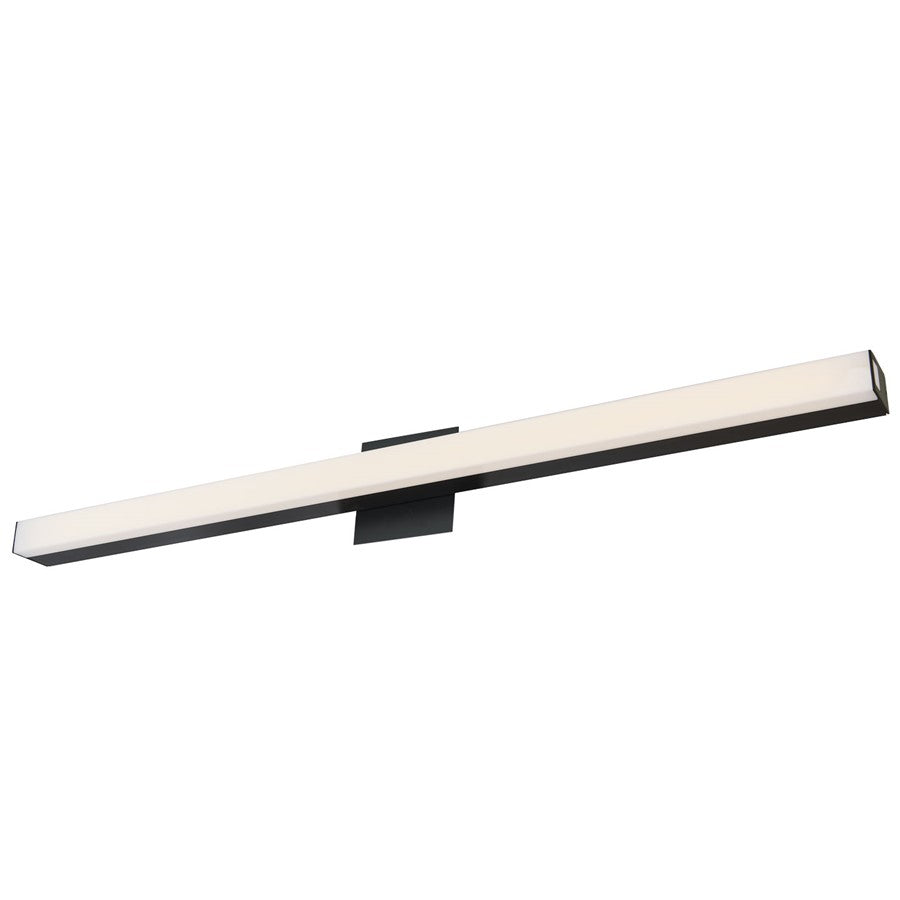 Abra Lighting Sabre 1 Light 36" Floating Backplate Vanity, Black