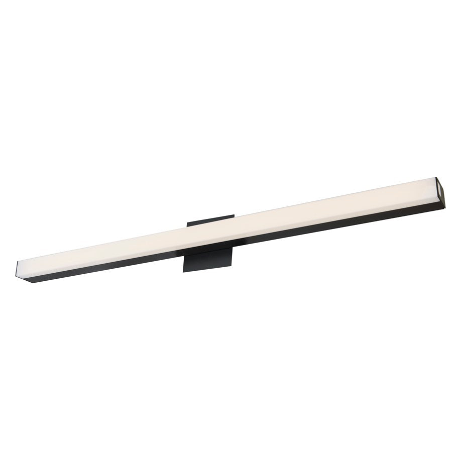 Abra Lighting Sabre 1 Light 36" Floating Backplate Vanity, Black