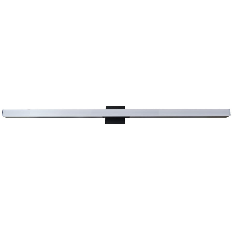 Abra Lighting Sabre 1Lt 48" Floating Backplate Vanity, Black - 20019WV-BL-SRE