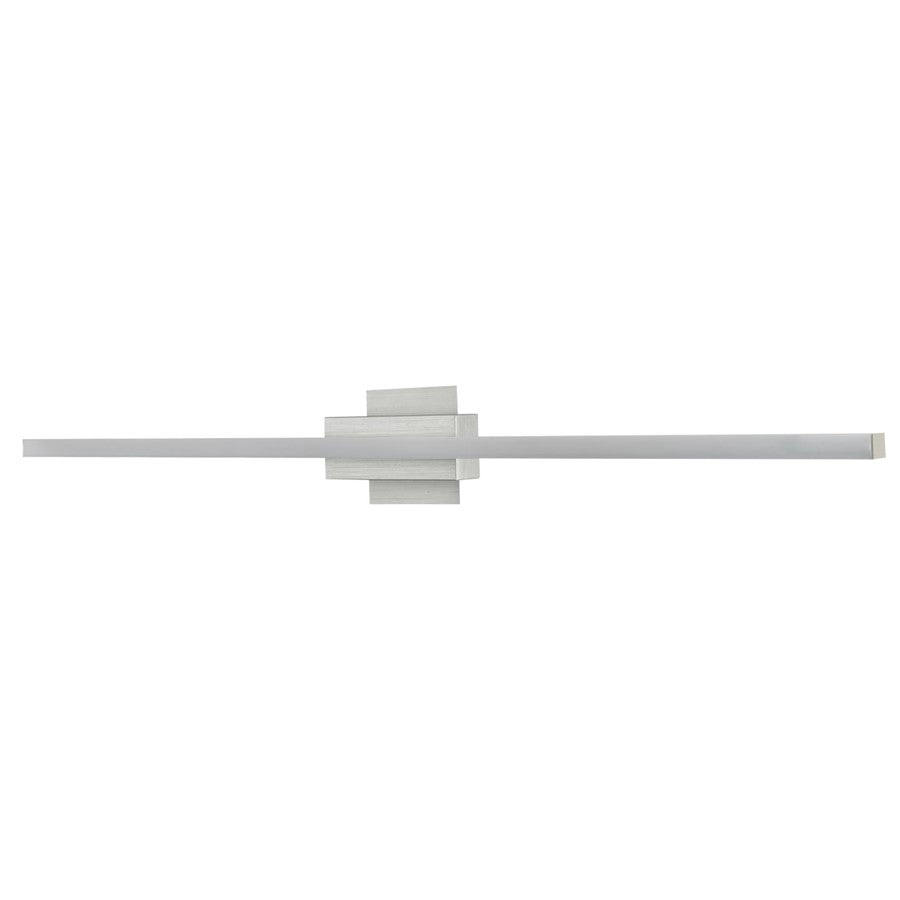 Abra Lighting Foil 1 Light 40" Dimmable LED Vanity Bar, Aluminum