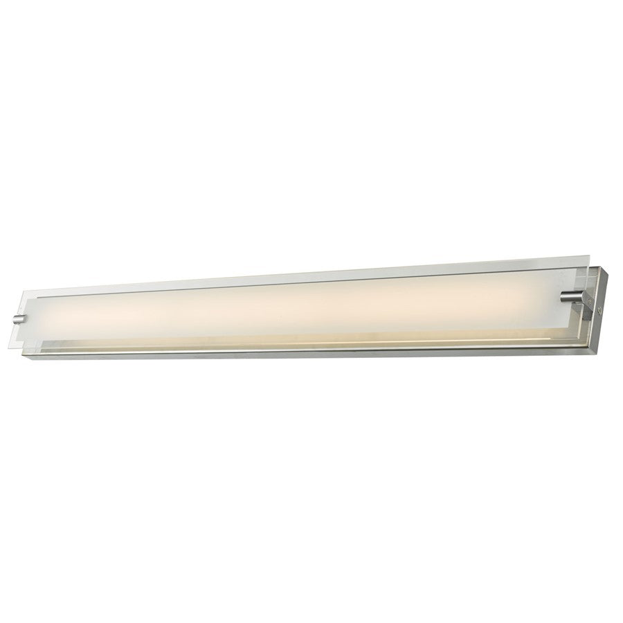 Abra Lighting Blaze 1Lt 29" Vanity/Edged Frost Panel, Chrome - 20027WV-CH-BLAZE