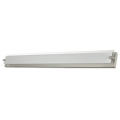 Abra Lighting Blaze 1 Light 40" Vanity/Edged Frost Panel, Nickel
