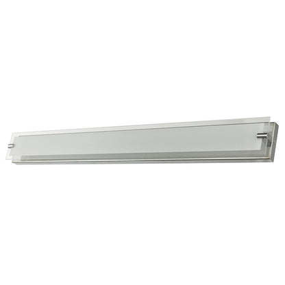 Abra Lighting Blaze 1 Light 40" Vanity/Edged Frost Panel, Chrome