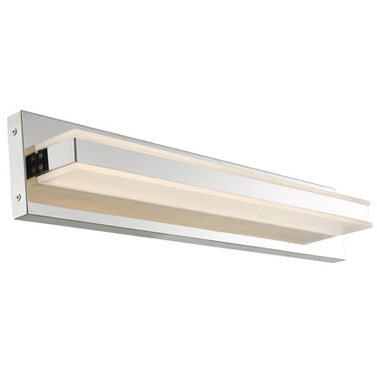 Abra Lighting Fusion 24" Solid Bar LED Vanity, Chrome