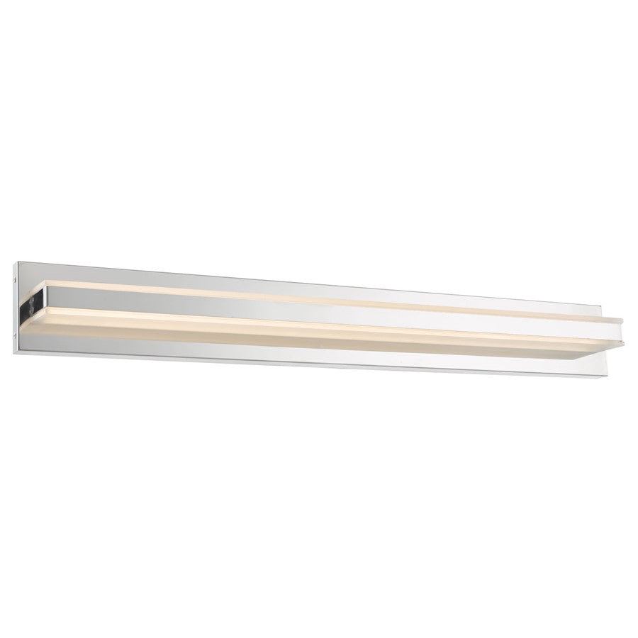 Abra Lighting Fusion 36" Solid Bar LED Vanity, Chrome - 20041WV-CH-FUSION