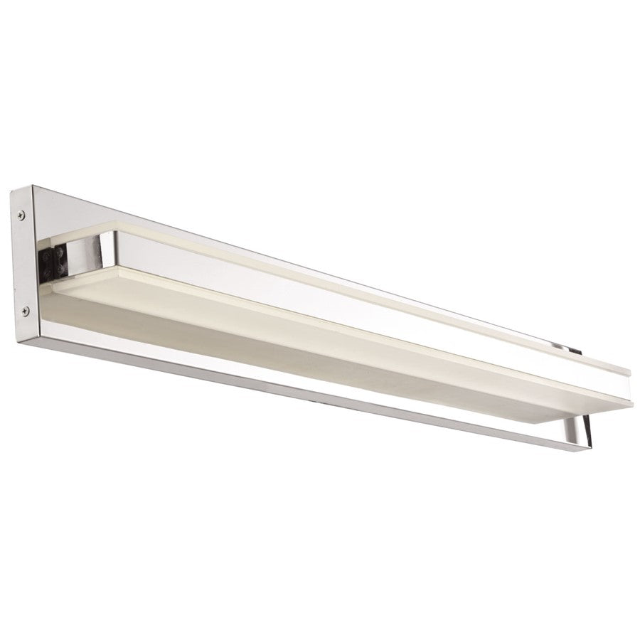 Abra Lighting Fusion 36" Solid Bar LED Vanity, Chrome