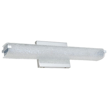 Abra Lighting Eco 1 Light 19" Oval Water Glass LED Vanity, Chrome