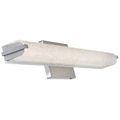 Abra Lighting Eco 1 Light 24" Oval Water Glass LED Vanity, Nickel