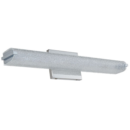 Abra Lighting Eco 1 Light 24" Oval Water Glass LED Vanity, Chrome