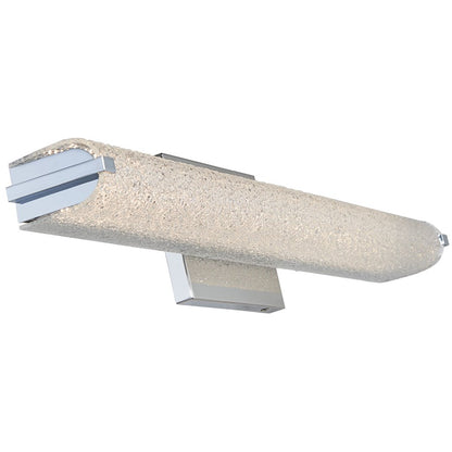 Abra Lighting Eco 1 Light 24" Oval Water Glass LED Vanity, Chrome