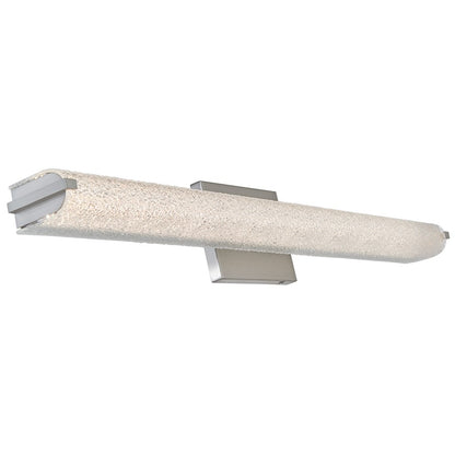 Abra Lighting Eco 1 Light 31" Oval Water Glass LED Vanity, Nickel