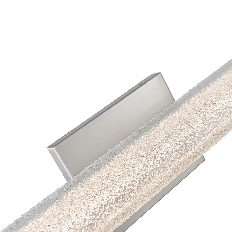 Abra Lighting Eco 1 Light 31" Oval Water Glass LED Vanity, Nickel