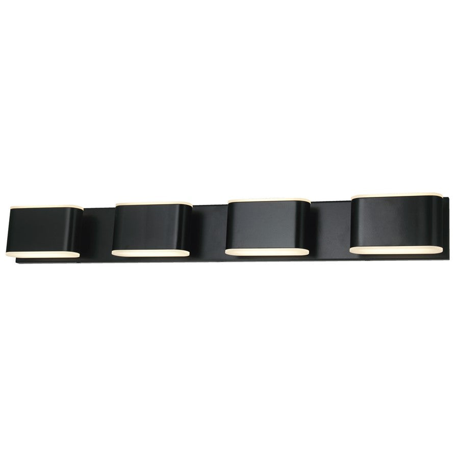 Abra Lighting Bianca 8 Light Metal Vanity Fixture, Black - 20047WV-BL-BIANCA