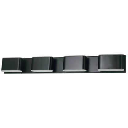 Abra Lighting Bianca 8 Light Metal Vanity Fixture, Black