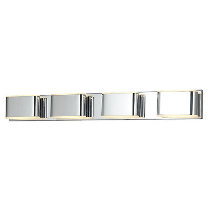 Abra Lighting Bianca 8 Light Metal Vanity Fixture, Chrome