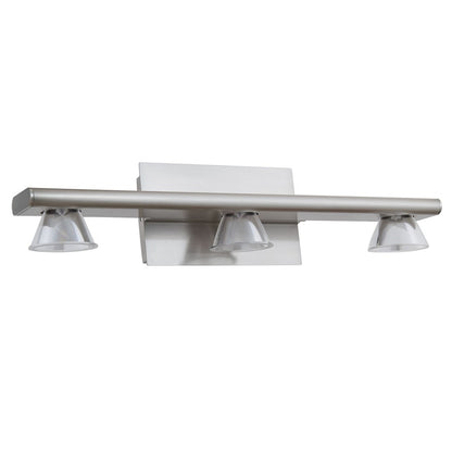 Abra Lighting Jet 3 Light Up or Down Vanity Wall Light, Nickel