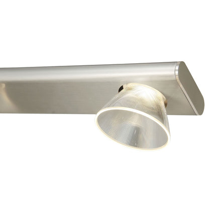 Abra Lighting Jet 3 Light Up or Down Vanity Wall Light, Nickel