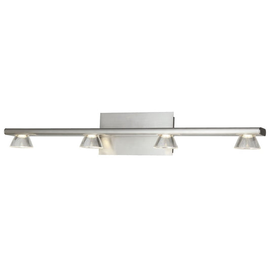 Abra Lighting Jet 4Lt 4Lt Up or Down Vanity Wall Light, Nickel - 20065WV-BN-JET
