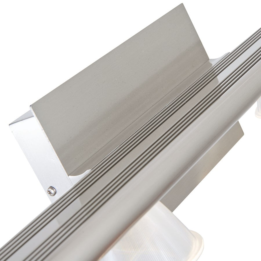 Abra Lighting Jet 4 Light Light Up or Down Vanity Wall Light, Nickel