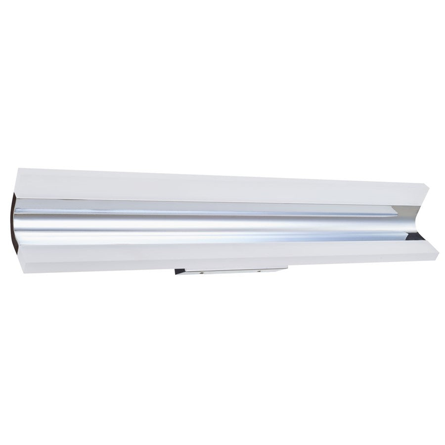 Abra Lighting Eros 2 Light 24" Curved Twin Bar Vanity, Chrome