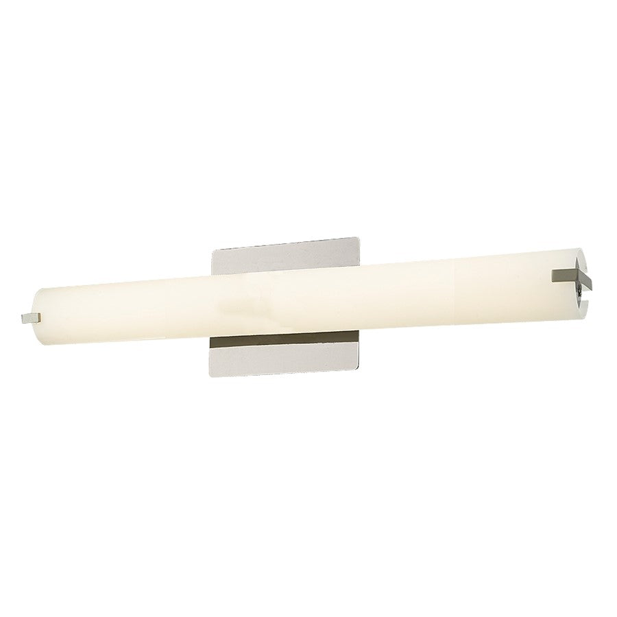 Abra Lighting Squire 1Lt 20" Round Opal Glass Vanity, Nickel - 20089WV-BN-SQUIRE