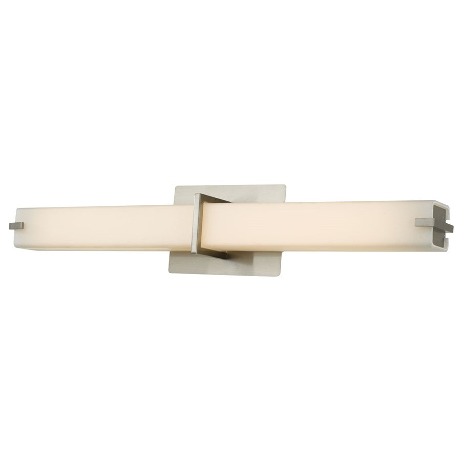 Abra Lighting Squire 1 Light 26" Square Wall Fixture, Nickel - 20090WV-BN-SQUIRE