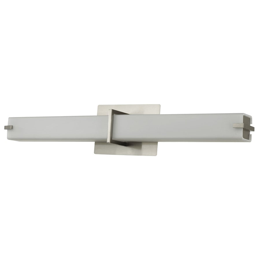 Abra Lighting Squire 1 Light 26" Square Wall Fixture, Nickel
