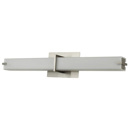 Abra Lighting Squire 1 Light 26" Square Wall Fixture, Nickel