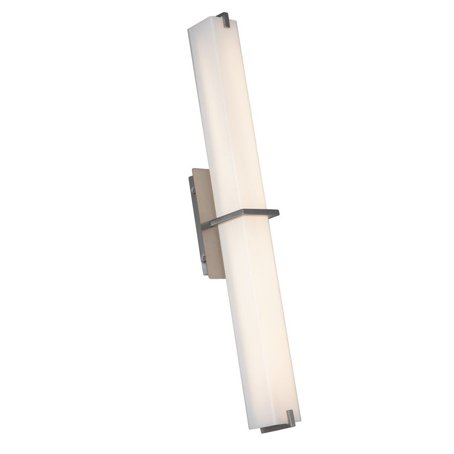 Abra Lighting Squire 1 Light 26" Square Wall Fixture, Nickel