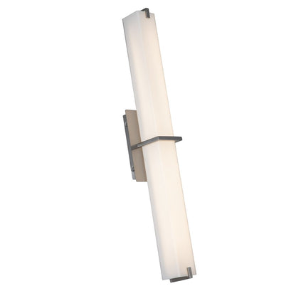 Abra Lighting Squire 1 Light 26" Square Wall Fixture, Nickel