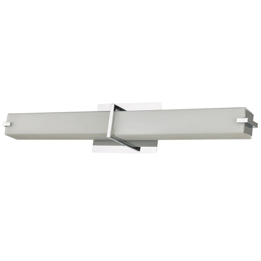 Abra Lighting Squire 1 Light 26" Square Wall Fixture, Chrome