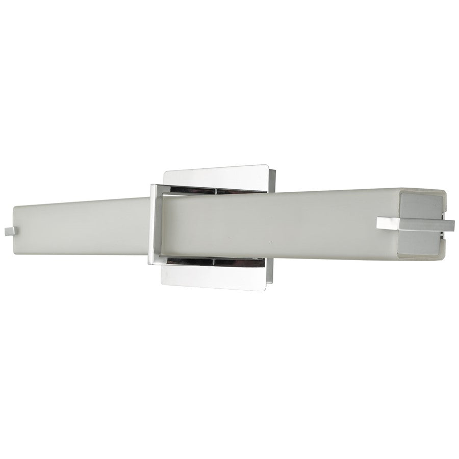 Abra Lighting Squire 1 Light 26" Square Wall Fixture, Chrome