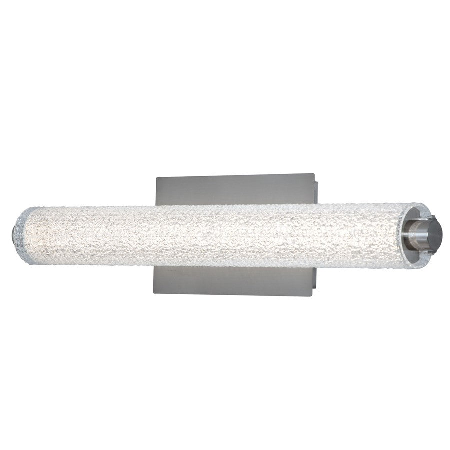Abra Lighting Radius 1Lt 20" Diamond Tube LED Vanity, Nickel - 20094WV-BN-RADIUS