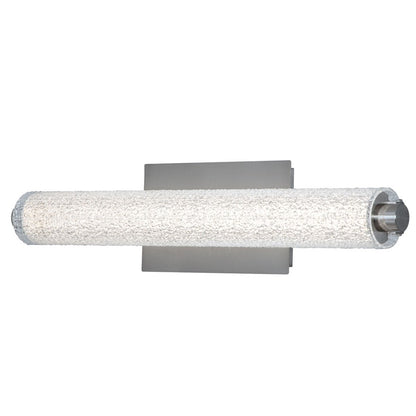 Abra Lighting Radius 1Lt 20" Diamond Tube LED Vanity, Nickel - 20094WV-BN-RADIUS