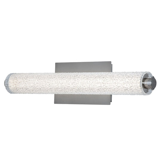 Abra Lighting Radius 1Lt 20" Diamond Tube LED Vanity, Nickel - 20094WV-BN-RADIUS