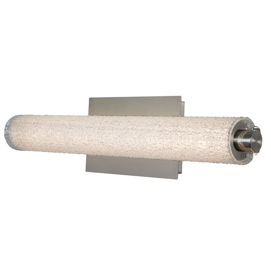 Abra Lighting Radius 1 Light 20" Diamond Tube LED Vanity, Nickel