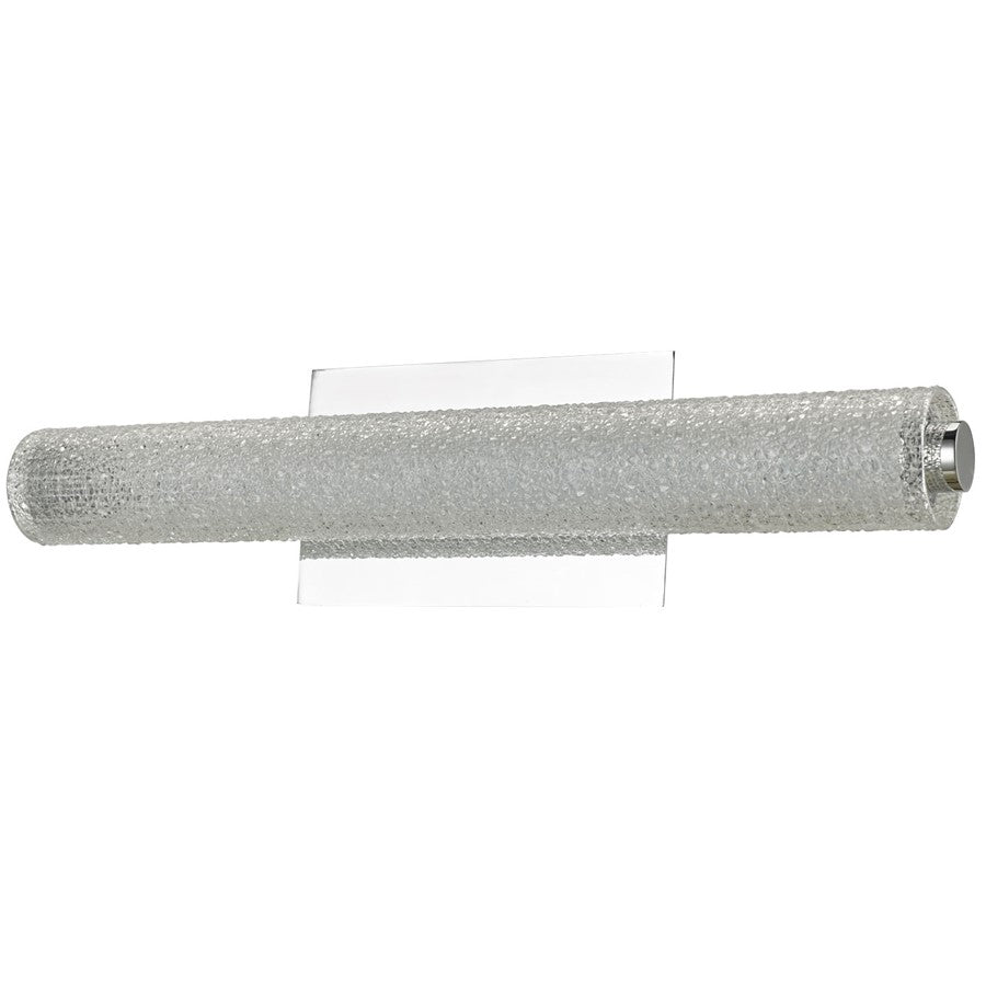 Abra Lighting Radius 1 Light 20" Diamond Tube LED Vanity, Chrome