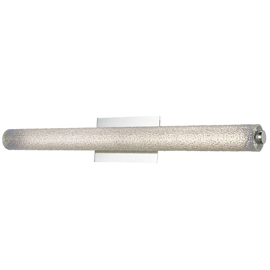 Abra Lighting Radius 1 Light 31" Diamond Tube LED Vanity, Chrome