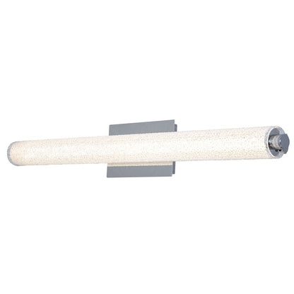 Abra Lighting Radius 1 Light 31" Diamond Tube LED Vanity, Chrome