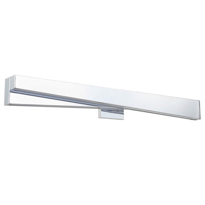 Abra Lighting HiLo 2 Light (l) Offset Linear Vanity, Chrome