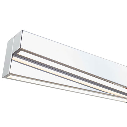 Abra Lighting HiLo 2 Light (l) Offset Linear Vanity, Chrome