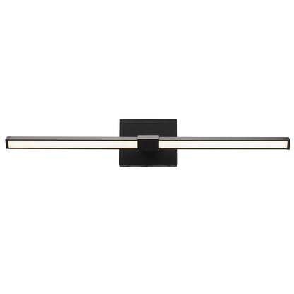 Abra Lighting Epee 1 Light 26" Pivoting Arm Vanity Bar, Black - 20140WV-BL-EPEE