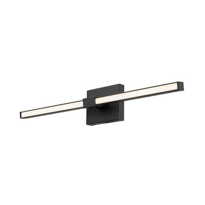 Abra Lighting Epee 1 Light 26" Pivoting Arm Vanity Bar, Black