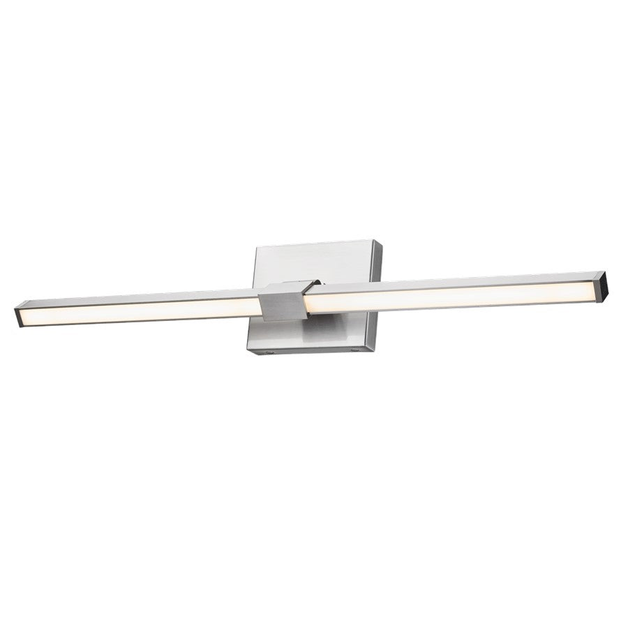 Abra Lighting Epee 1 Light 26" Pivoting Arm Vanity Bar, Nickel
