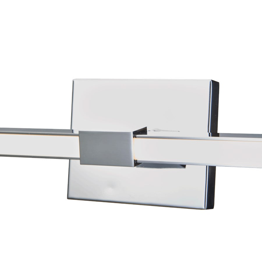 Abra Lighting Epee 1 Light 26" Pivoting Arm Vanity Bar, Chrome