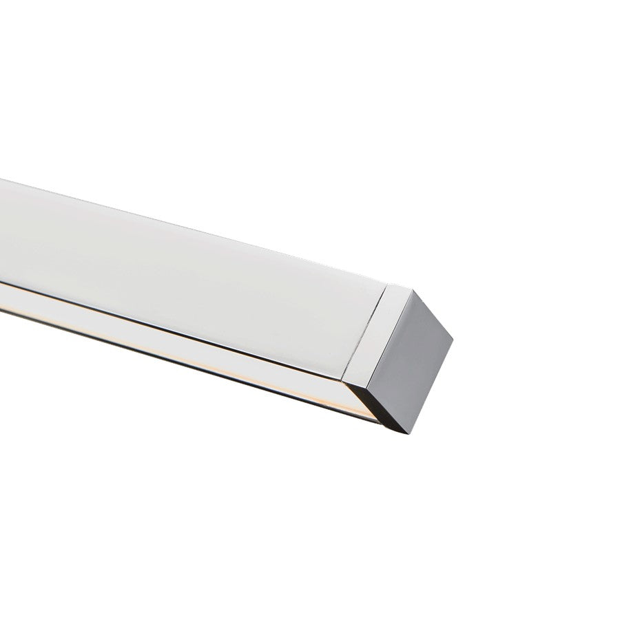 Abra Lighting Epee 1 Light 26" Pivoting Arm Vanity Bar, Chrome