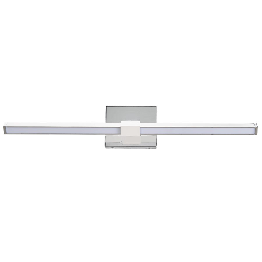 Abra Lighting Epee 1 Light 26" Pivoting Arm Vanity Bar, Chrome