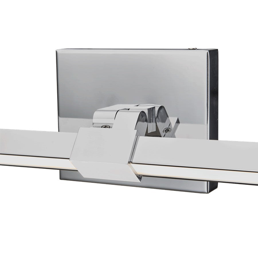 Abra Lighting Epee 1 Light 26" Pivoting Arm Vanity Bar, Chrome